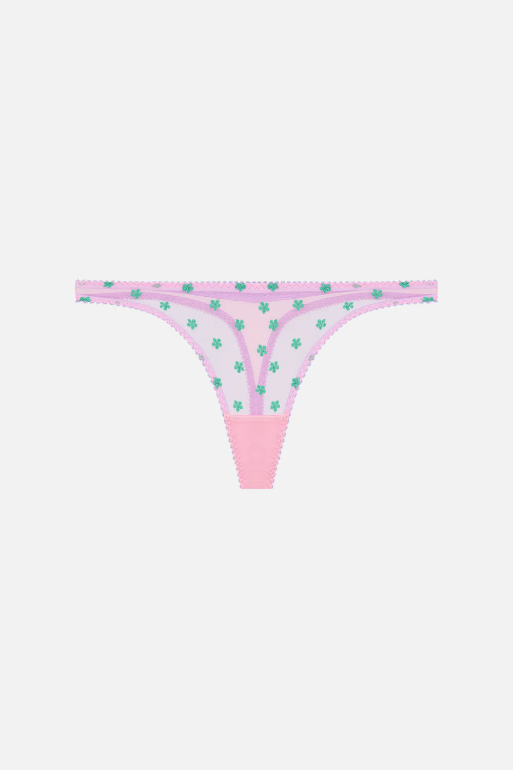 Arella Embroidered Thong
