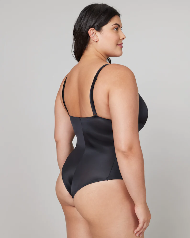 SPANX Women's Plus Size Oncore Open-Bust Panty Bodysuit Soft Nude