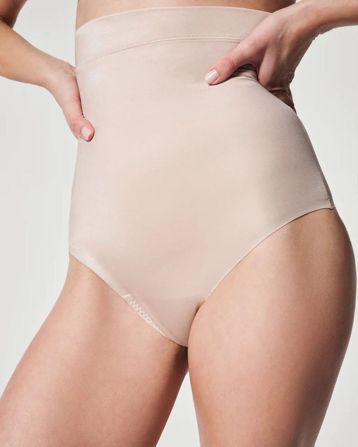 Suit Your Fancy High-Waisted Thong Champagne Beige