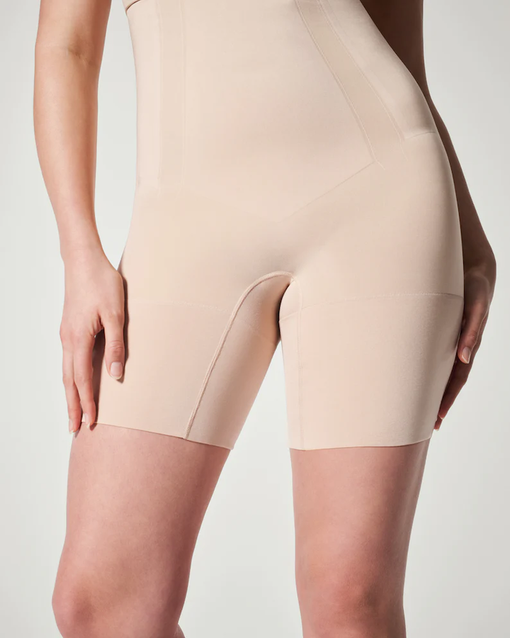 Oncore High-Waisted Mid-Thigh Short Soft Nude