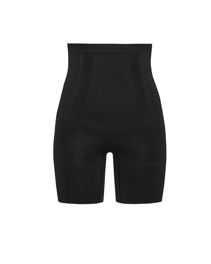 Spanx OnCore High-Waisted Mid-Thigh Short Very Black